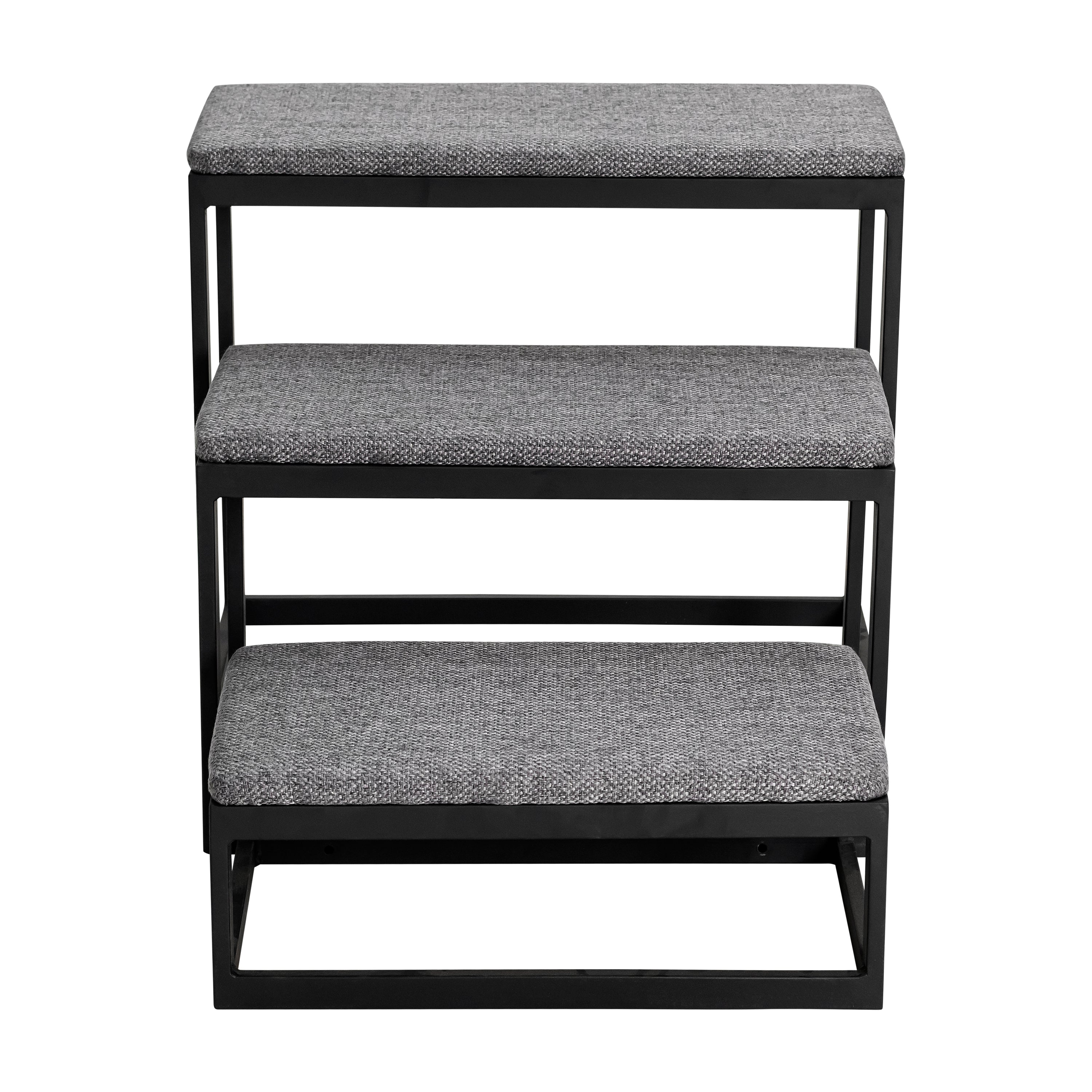 Shana Pet Steps - Modern 19" Tall, Wide Metal Dog Stairs for Small - Large Dogs (180 lbs)