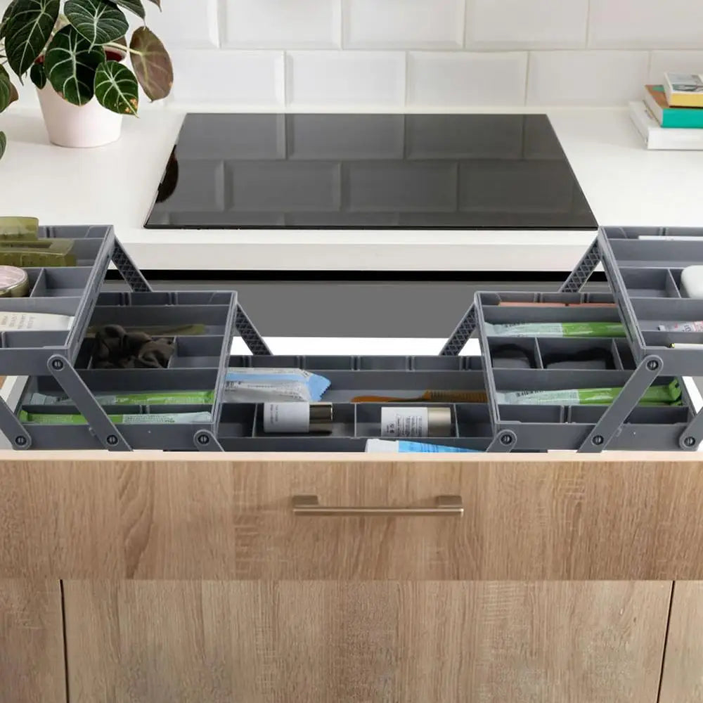 Multi Level Collapsible Organizer Drawer