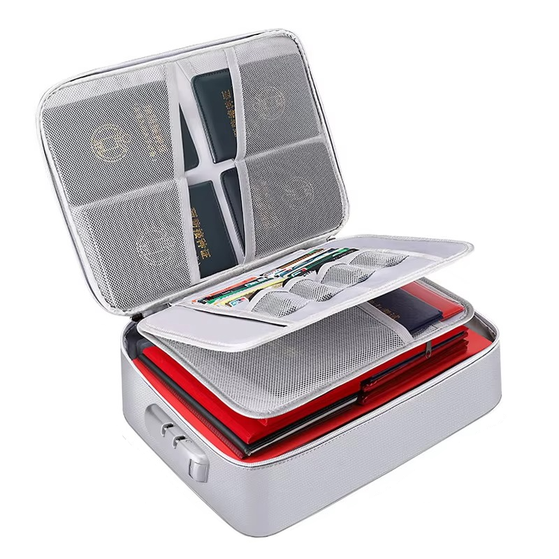 Zevolim | Fireproof and Waterproof Document Organizer Bag – Portable Protective Storage for Travel and Home Security