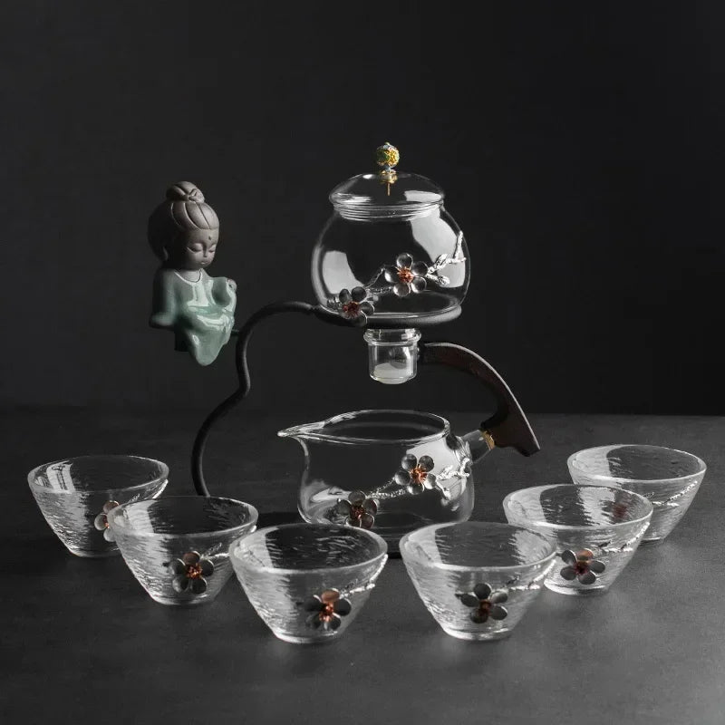 Calm Brew Zen Style Glass Traditonal Teapot