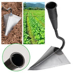 Zevolim| RootRaptor Triangle Hoe | Forged Manganese Steel | Sharp & Ergonomic | For Weeding & Seed Furrows