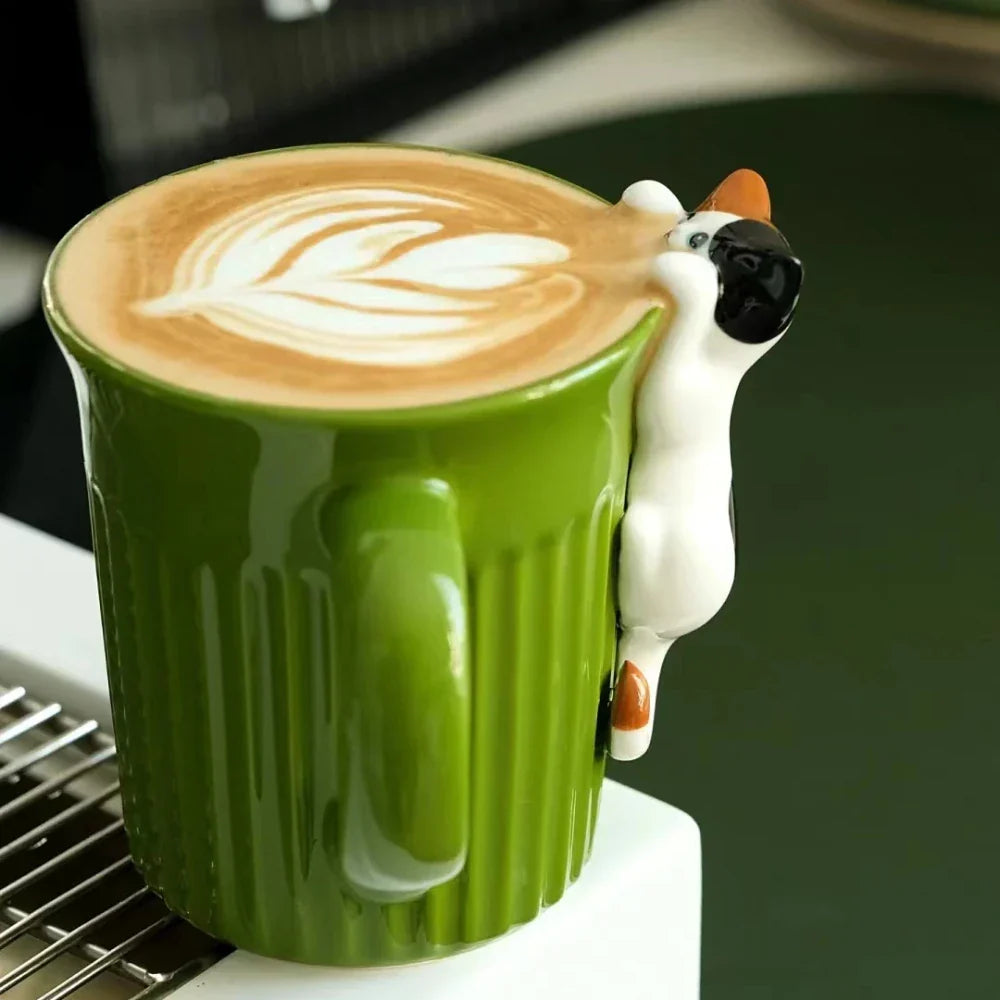 Climbing Cat Coffee Mug