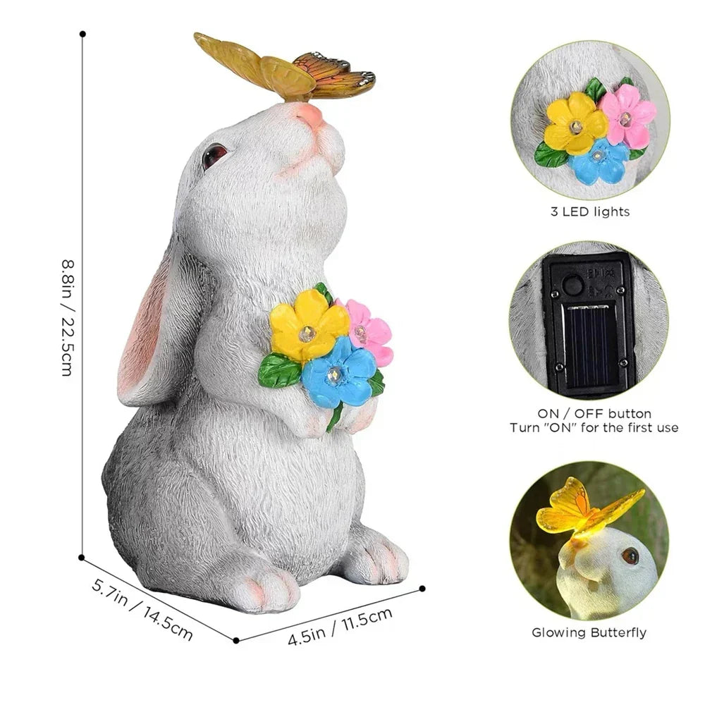 Zevolim| Butterfly and Flower Hare Garden Light