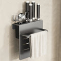 ChefSpace Wall-mounted Knife Holder with Cutting Board Storage – Stainless Steel Bowlift