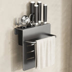 ChefSpace Wall-mounted Knife Holder with Cutting Board Storage – Stainless Steel Bowlift