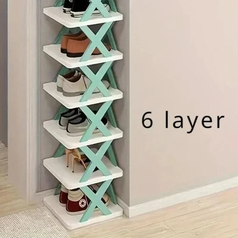 Multi-layer shoe organizer for space-saving storage