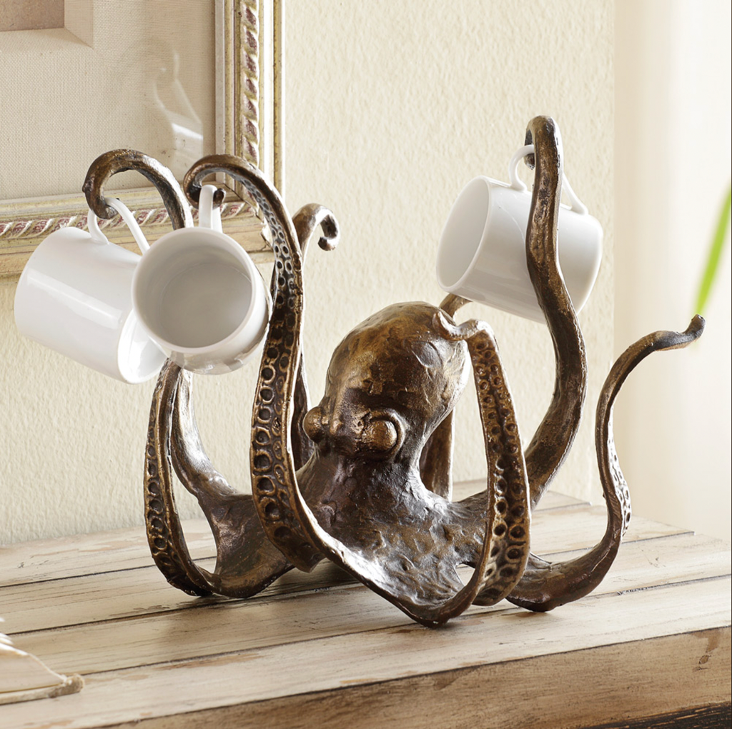 Rustic Octopus Mug Holder Stand – Krukky