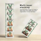Multi-layer shoe organizer for space-saving storage