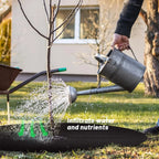Zevolim| Weed fleece tree disk – Breathable root protection mat for garden and plants