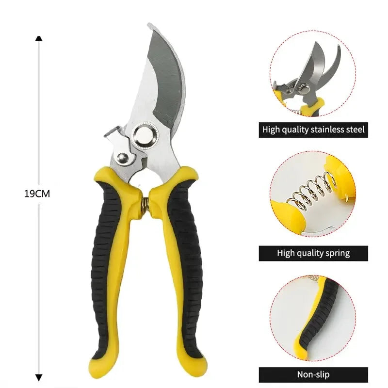 Zevolim| PrecisionCut Pruning Shears | Stainless Steel Garden Scissors for Trimming