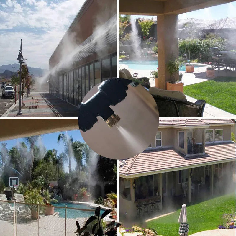 Zevolim| Spray irrigation system – Water hose with spray nozzles for refreshing cooling in the garden