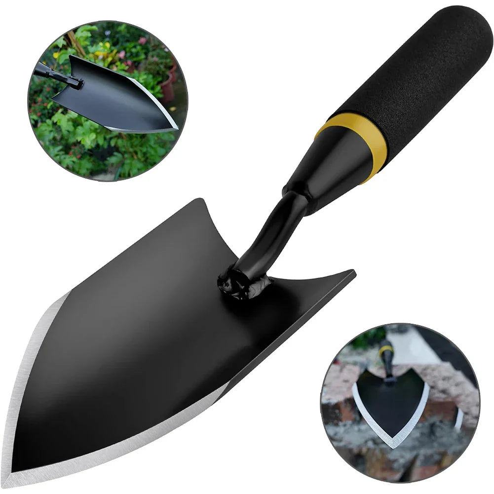 Zevolim| TerraGrip Garden Spade | Extra Robust & Ergonomic | Seamlessly Welded | For Hard Soils & Roots