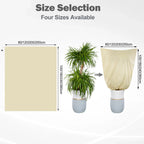 Zevolim| Winter protection cover for plants - Frost protection with zipper and drawstring, breathable for palms and potted plants in the garden