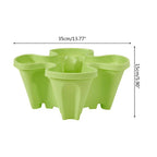 Zevolim| Space-saving stackable plant pots – Vertical planting system with wheels