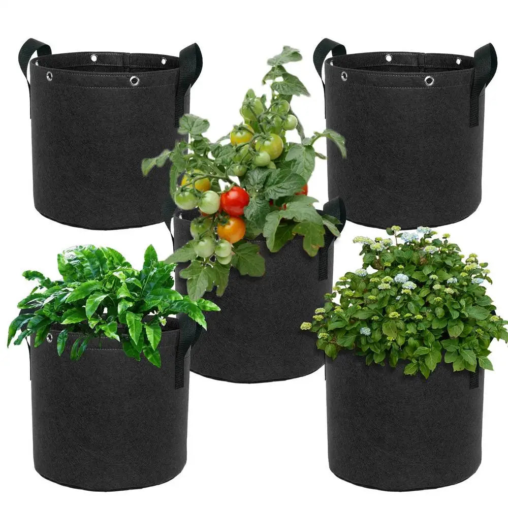 Zevolim| Felt plant sack with carrying handles – Breathable and durable for garden plants and flowers