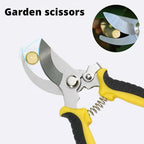 Zevolim| PrecisionCut Pruning Shears | Stainless Steel Garden Scissors for Trimming
