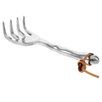 Zevolim| Floravix Mini Garden Hand Rake | Lightweight & Durable | For Weeding, Digging & Soil Loosening | 20.5 cm Length