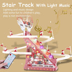 Climbing Santa Claus Race Track Toy Set