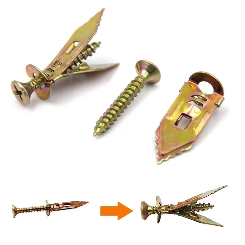 Self-drilling drywall anchors with screws – No pre-drilling, maximum load capacity