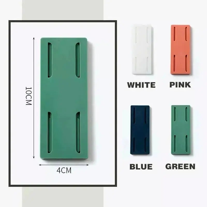 Self-adhesive socket holder - no drilling & flexible use