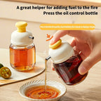 Press Easy Glass Oil Sauce Dispenser Bottle