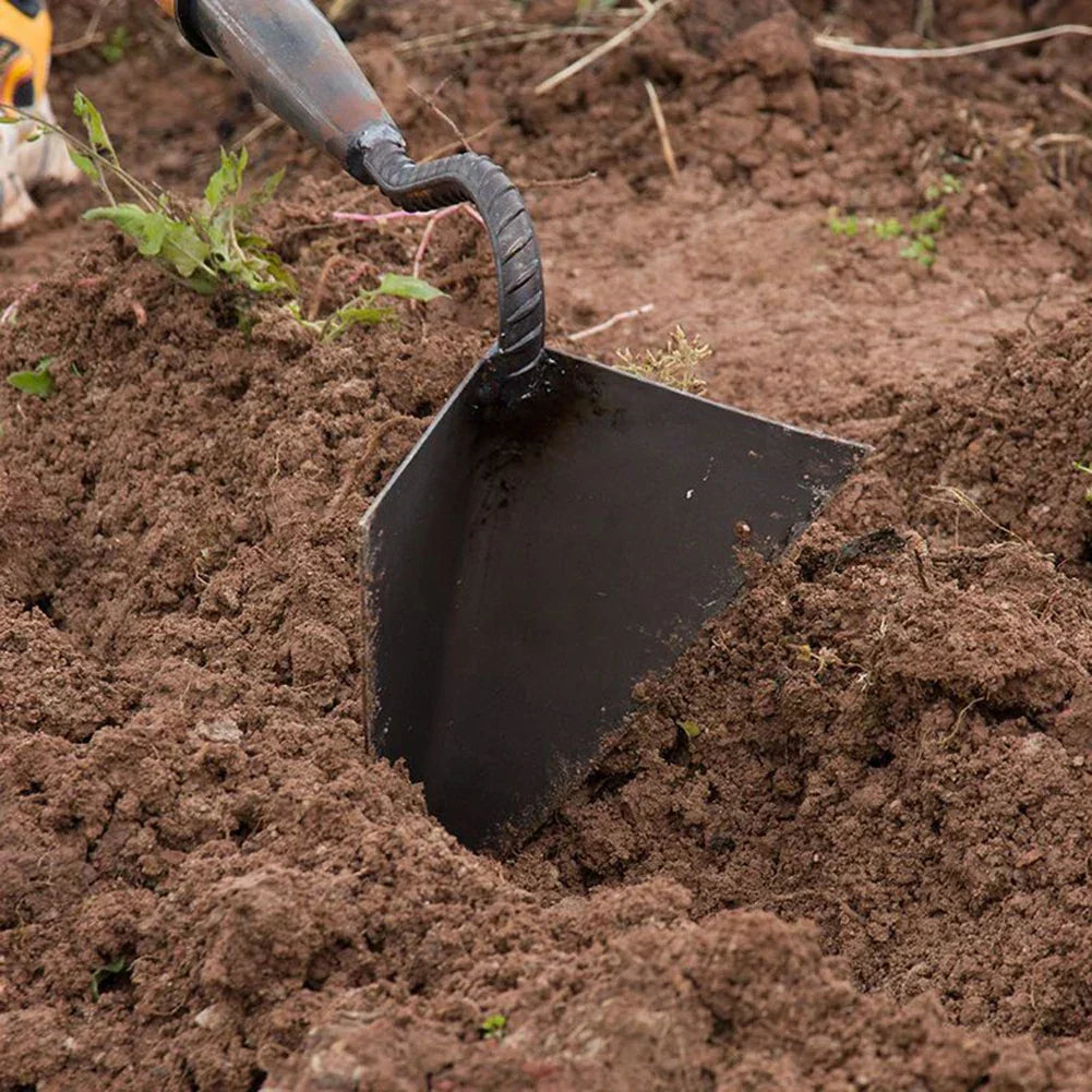 Zevolim| RootRaptor Triangle Hoe | Forged Manganese Steel | Sharp & Ergonomic | For Weeding & Seed Furrows