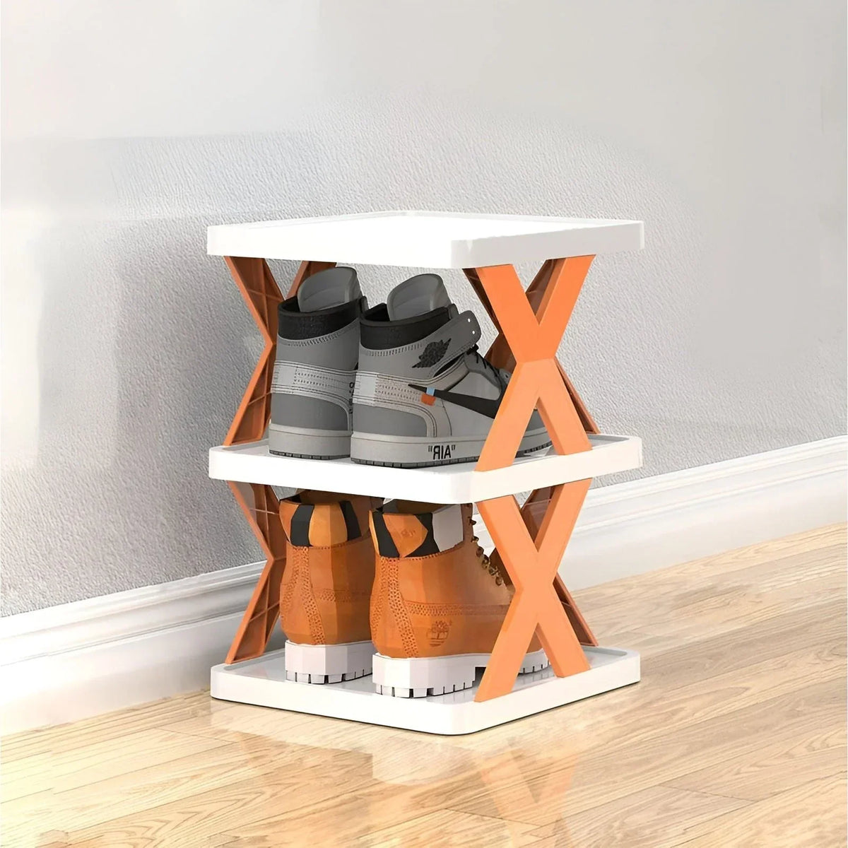 Multifunctional and Foldable Shoe Rack for Space-Saving Storage