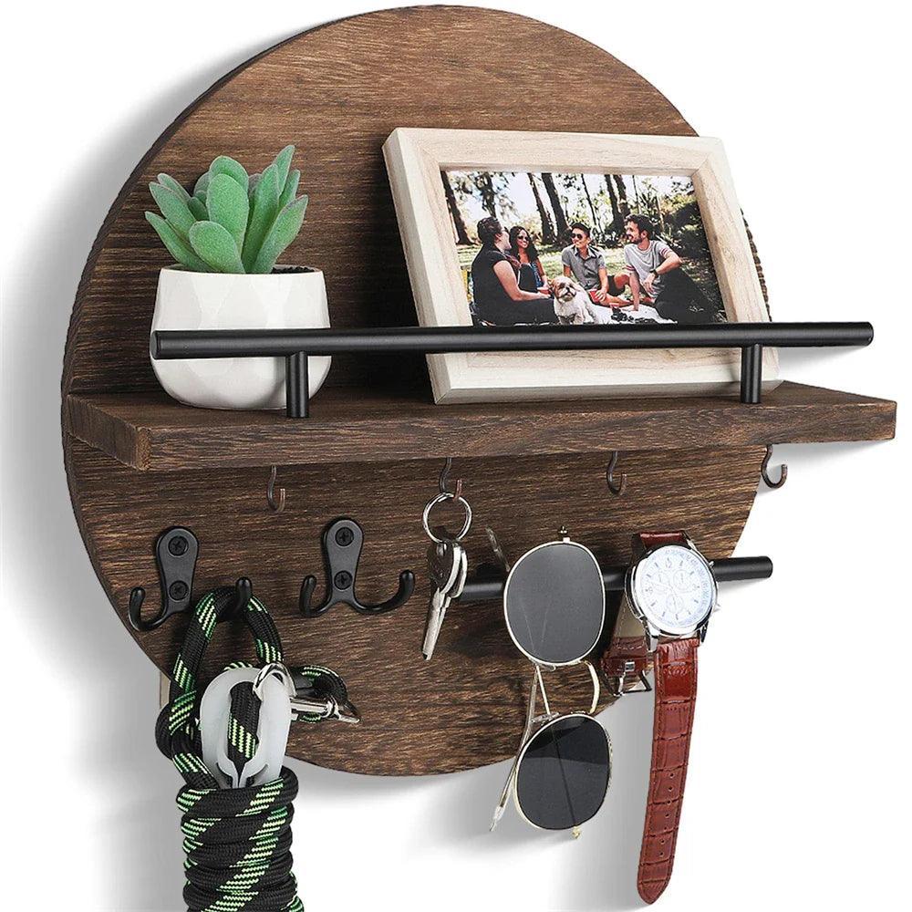 EcoKey Wooden Wall Key Holder – Sustainable Design & Minimalist Home Organisation
