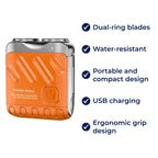 SmoothEdge | Rotary Electric Shaver – Dual-Ring Blades – Water-Resistant – Men's Grooming Zevolim