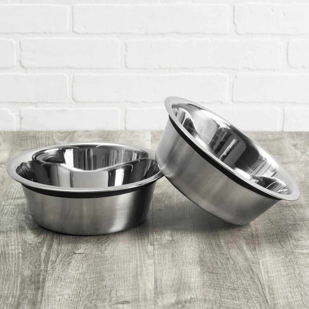Extra Bowl Set – Human-Grade 304 Stainless Steel Dog Bowls, Set of 2