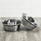 Extra Bowl Set – Human-Grade 304 Stainless Steel Dog Bowls, Set of 2