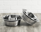 Bone Double Diner - Elevated Dog Bowl Wrought Iron Metal Stand (5" / 7" / 10" Tall)