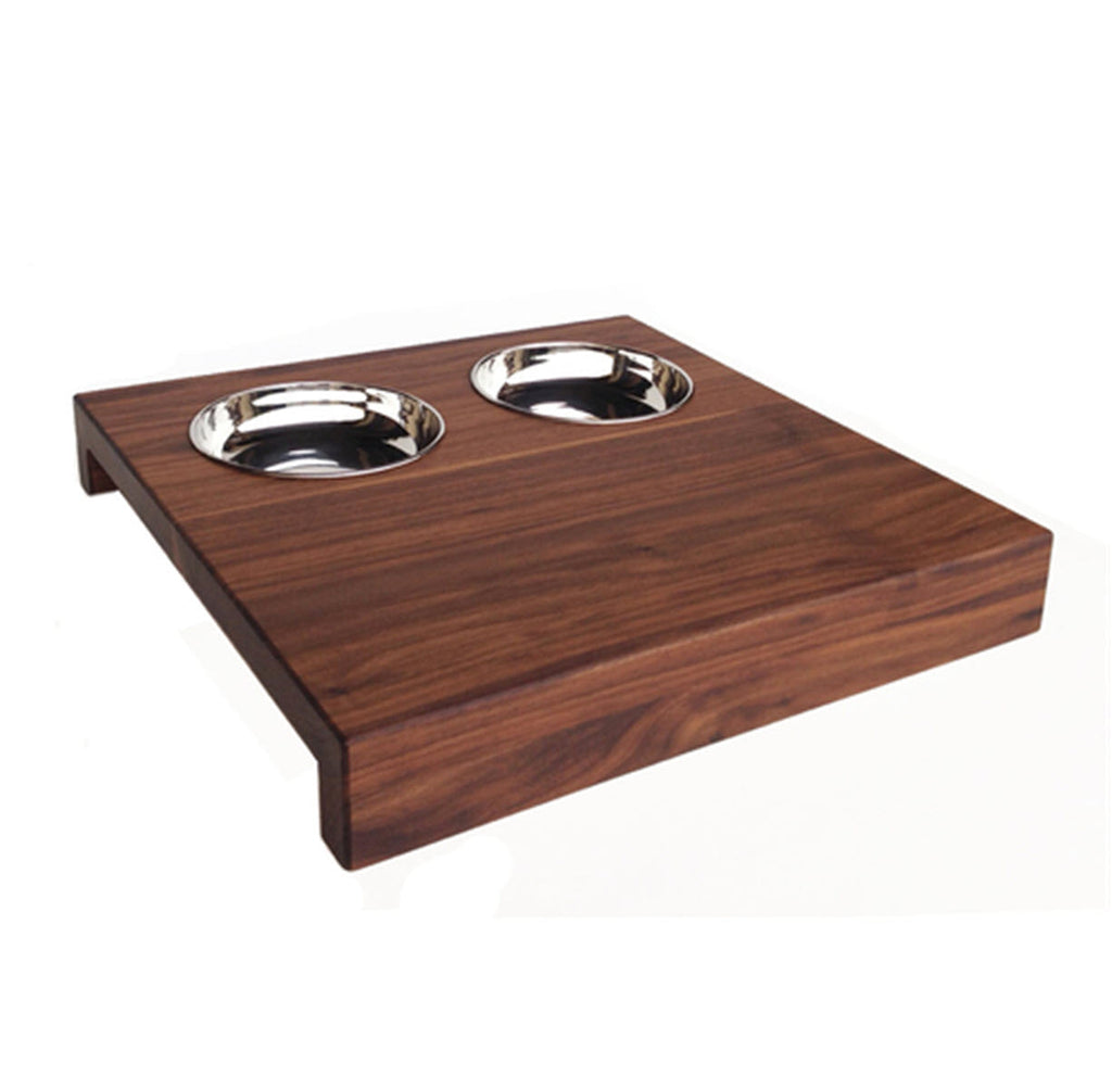 Ciocco Tapas Board - Modern Hardwood Serveware, 2 Bowls.