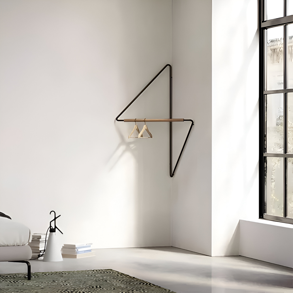 Triad Coat Stand – Geometric Multi-Purpose Metal Wardrobe Rack