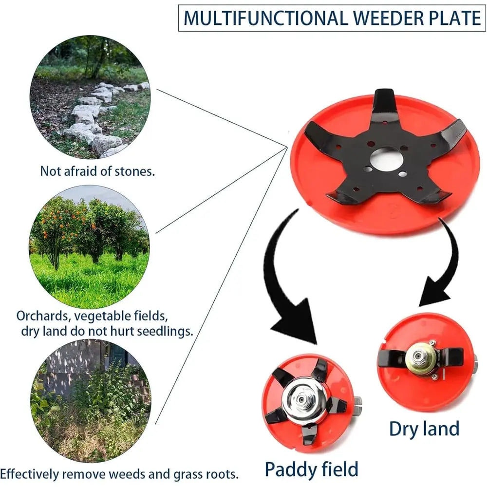 Zevolim| Weed Disc made of Manganese Steel – Efficient Weed Control for Garden and Lawn