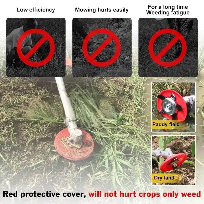 Zevolim| Weed Disc made of Manganese Steel – Efficient Weed Control for Garden and Lawn