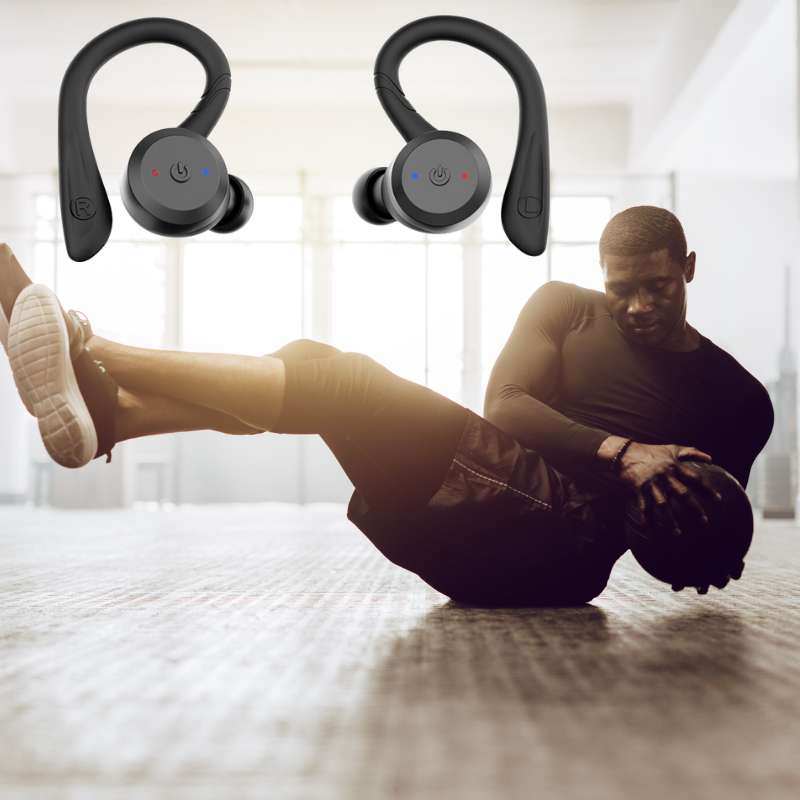 Zevolim | Vega Waterproof Wireless Sport Earbuds – 20 Hours Playtime | Bluetooth 5.0, IPX7 for Swimming & Fitness