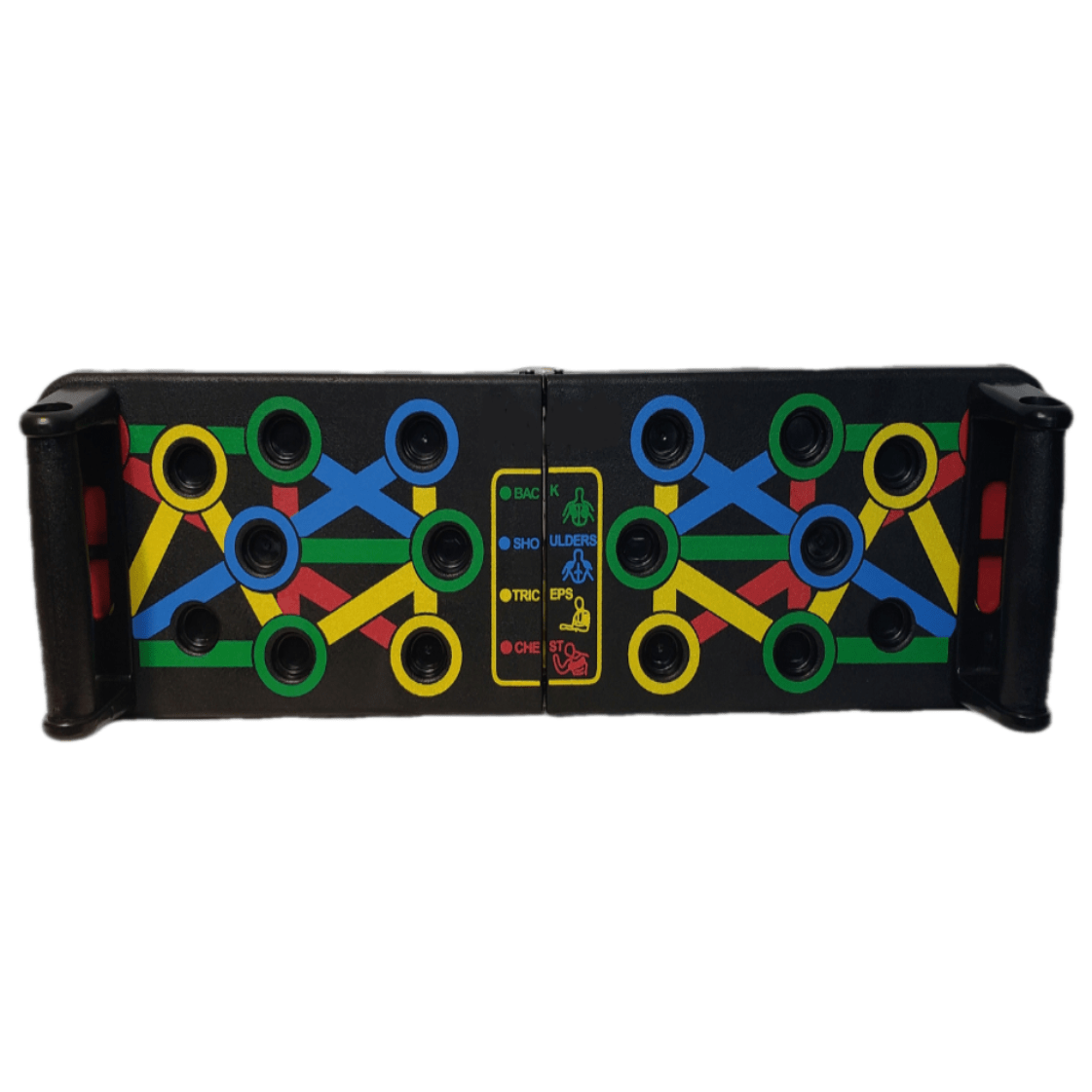 14-in-1 push-up board for targeted upper body training