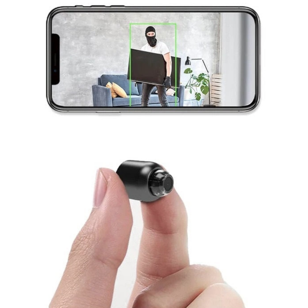 Mini Wireless Indoor Camera with 1080p Video and Infrared Night Vision
