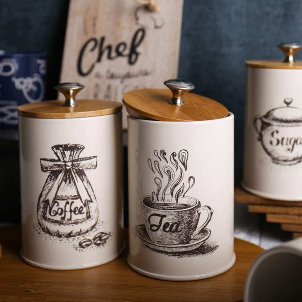 Iron Airtight Storage Canister | 3pcs Set