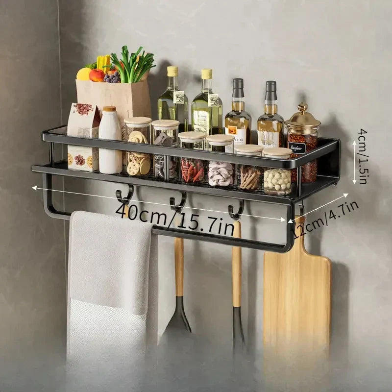 Wall-Mounted Kitchen Shelf – Space-Saving and Stylish Storage Solution