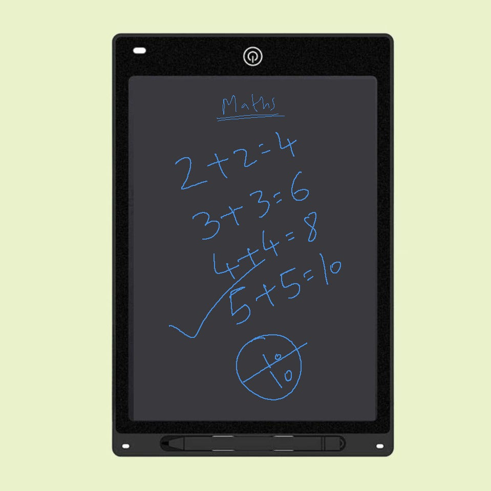 12-inch LCD writing tablet - erasable doodle board for kids, reusable learning notebook