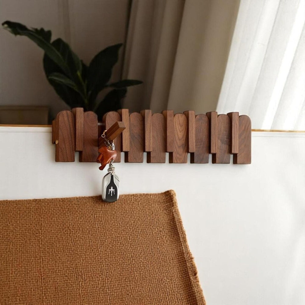 Piano Wooden Hook Wall Coat Rack
