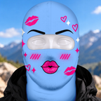 Custom Novelty Pink Bow Ski Mask, Funny Cute Ski Gift for Women Girls & Ski Lovers