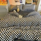 Zevolim| Abstract Chessboard Single Bed Linen Set