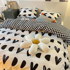 Zevolim| Abstract Chessboard Single Bed Linen Set