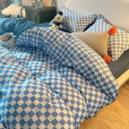 Zevolim| Abstract Chessboard Single Bed Linen Set