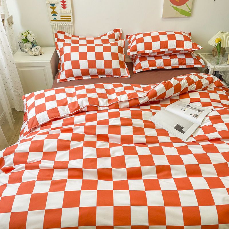 Zevolim| Abstract Chessboard Single Bed Linen Set