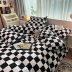 Zevolim| Abstract Chessboard Single Bed Linen Set