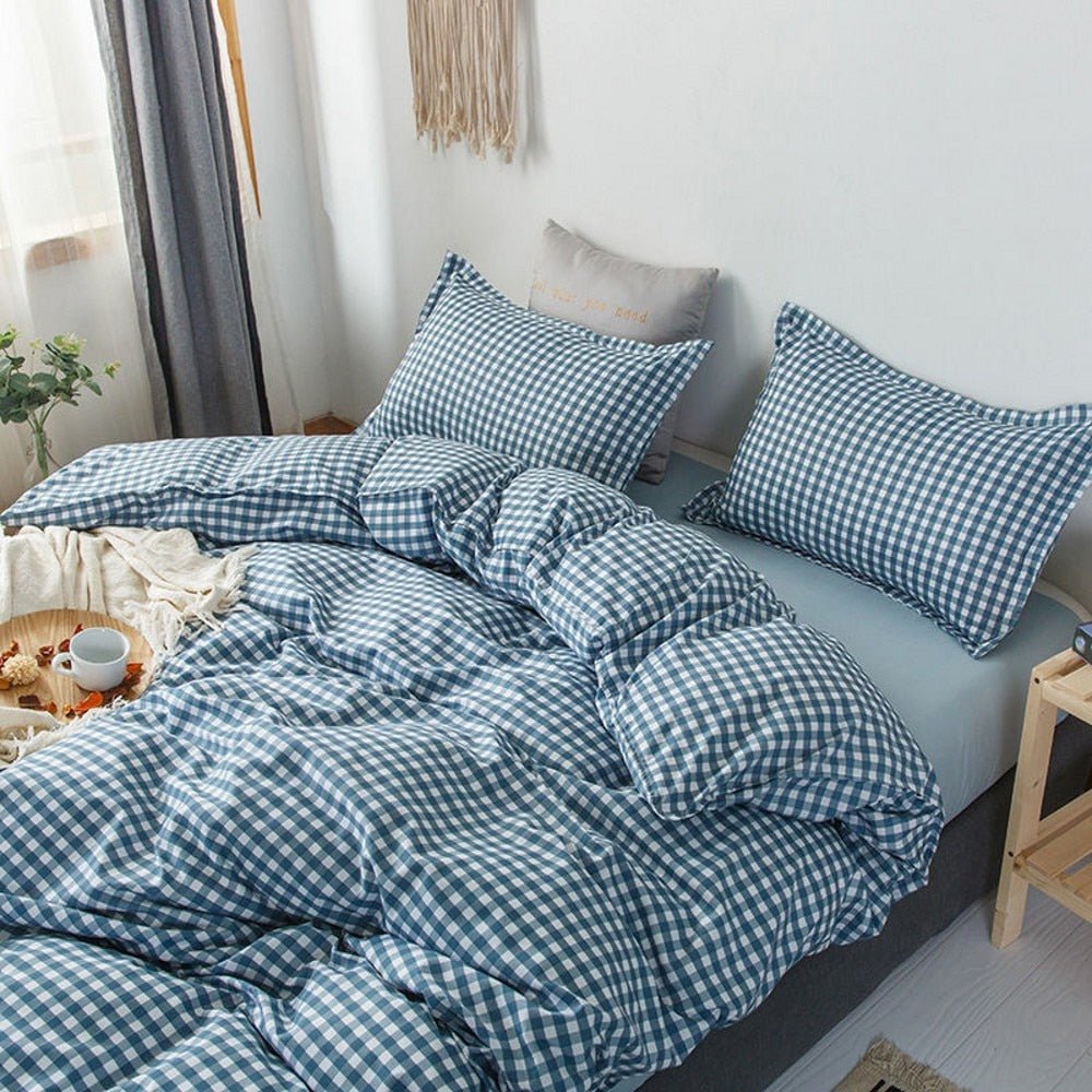 Zevolim| Abstract Chessboard Single Bed Linen Set